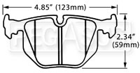 Click for a larger picture of Hawk Brake Pad, BMW Rear (D683)