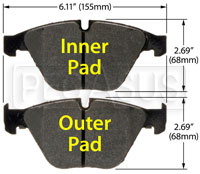 Click for a larger picture of Hawk Brake Pad, 08-10 BMW M3 (D918)