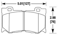 Click for a larger picture of Hawk Brake Pad, Infiniti G37 Sport, 370Z Nismo (D1346)