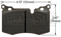 Large photo of Hawk Brake Pad, Mini Cooper John Cooper Works (D1403), Pegasus Part No. HB640-Compound-Thickness