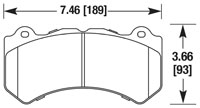 Click for a larger picture of Hawk Brake Pad, Camaro ZL1, CTS-V, Corvette Z06 (D1405)