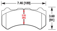 Click for a larger picture of Hawk Brake Pad, Nissan GT-R (D1382)