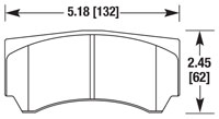 Click for a larger picture of Hawk Brake Pad, Alcon Mono 4