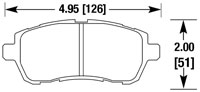 Click for a larger picture of Hawk Brake Pad, 2011-2014 Ford Fiesta, Mazda 2