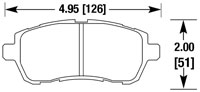 Click for a larger picture of Hawk Brake Pad, 2011-19 Ford Fiesta, 11-14 Mazda 2