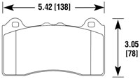 Click for a larger picture of Hawk Brake Pad, 2016-18 Ford Focus RS (D1977)