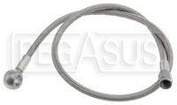Click for a larger picture of 600 Stainless Hose, 10mm Straight Banjo to 3AN Straight, 24"