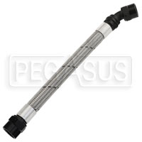 Click for a larger picture of 811 PTFE Stainless Hose, 10AN Straight -45 deg. Swivel, 10"