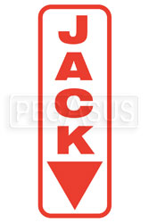 Click for a larger picture of Die-Cut Vinyl "Jack" Decal, Rectangular