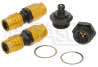 Click for a larger picture of Quick Disconnect Carb Kit 7/8-20 (Holley Dual) 6AN, Buna