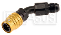 Click for a larger picture of Quick-Disconnect Socket to 6AN Male, 45 Degree, 2000 Series