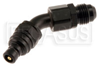Click for a larger picture of Quick-Disconnect Plug to 6AN Male, 45 Degree, 2000 Series
