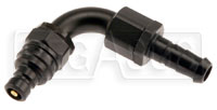 Large photo of Quick-Disconnect Plug to 6AN Hose Barb, 90 Degree, 2k Series, Pegasus Part No. JT22506E