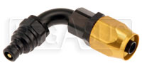 Click for a larger picture of Quick-Disconnect Plug to 6AN Hose End, 90 Degree 2000 Series