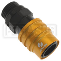 Click for a larger picture of Quick-Disconnect Socket to 8AN Male O-Ring Boss Adapter