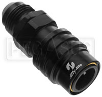 Click for a larger picture of Quick-Disconnect Socket to 8AN Male, Black, 3000 Series