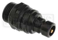 Click for a larger picture of Quick-Disconnect Plug to 8AN Male O-Ring Boss Adapter, Buna