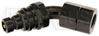 Click for a larger picture of Quick-Disconnect Plug to 6AN Female, 45 degree, 3000 Series