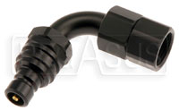 Click for a larger picture of Quick-Disconnect Plug to 8AN Female, 90 Degree, 3000 Series