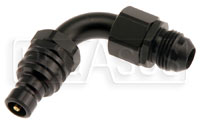 Click for a larger picture of Quick-Disconnect Plug to 8AN Male, 90 Degree, 3000 Series