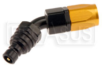 Large photo of Quick-Disconnect Plug to 8AN Hose End, 45 Degree 3000 Series, Pegasus Part No. JT32608D