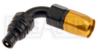 Click for a larger picture of Quick-Disconnect Plug to 8AN Hose End, 90 Degree 3000 Series