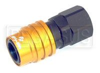 Click for a larger picture of Quick-Disconnect Socket to 8AN Female, Non-Valved, 3k Series