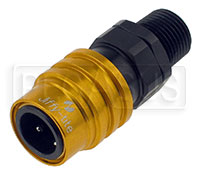 Click for a larger picture of Quick-Disconnect Socket to 1/4 NPT Male, 2000 Series