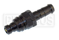 Click for a larger picture of Quick-Disconnect Plug to 6AN Hose Barb, Buna N, 2000 Series