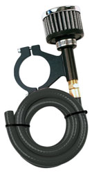 Click for a larger picture of Longacre Breather Kit with Hose and 1 3/4" dia. Mount