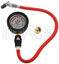 Click for a larger picture of Longacre Deluxe 2.5" Tire Pressure Gauge, 0-60 psi