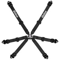 Click for a larger picture of Lifeline Becketts 6-Point 2x2 Pull Up FIA Harness, Black