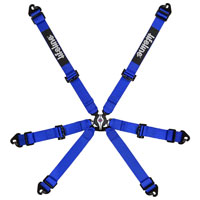 Click for a larger picture of Lifeline Becketts 6-Point 2x2 Pull Up FIA Harness, Blue