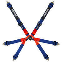 Click for a larger picture of Lifeline Stowe 6-Point 2x2 Formula FIA Harness, Blue