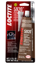 Click for a larger picture of Loctite 5920 High Temperature Copper RTV, 80 ml Tube