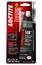 Click for a larger picture of Loctite RTV 598 Black High Performance Silicone, 80 ml