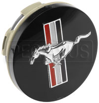 Click for a larger picture of Ford Racing Mustang Tri-Bar Wheel Center Cap, Black