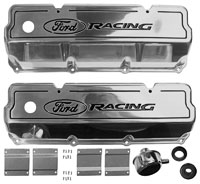 Click for a larger picture of Ford Racing Polished Aluminum Valve Covers, 69-70 Boss 302