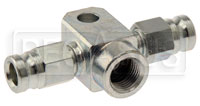 Click for a larger picture of AiM Brake Pressure T-Fitting, Female 10x1.0 Convex to -3