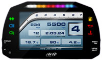 Click for a larger picture of AiM MXS 1.2 Strada Street Icons Dash with OBD Harness