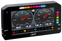 Click for a larger picture of AiM MXP 1.3 Medium 6" TFT Dash Logger, 4M Roof Mount GPS