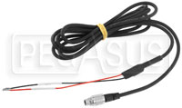 Click for a larger picture of AiM 7-Pin SmartyCam to 2-Wire External Power Cable, 2m