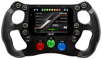 Click for a larger picture of AiM SW4 Datalogger 280mm Steering Wheel with Paddle Shifters