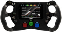 Click for a larger picture of AiM SW4 Datalogger 350mm Steering Wheel with Paddle Shifters