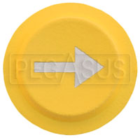 Click for a larger picture of AiM PDM Keypad Button Arrow, Yellow