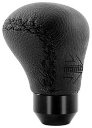Click for a larger picture of MOMO Anatomico Short Black Leather Shift Knob