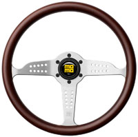 Click for a larger picture of MOMO Heritage Grand Prix Wood Steering Wheel, 350mm
