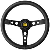 Click for a larger picture of MOMO Heritage Prototipo Black Spoke Steering Wheel, 350mm