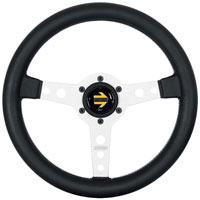 Click for a larger picture of MOMO Prototipo Tuning Steering Wheel, Brushed Spoke, 320mm