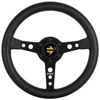 Click for a larger picture of MOMO Prototipo Tuning Steering Wheel, Black Spoke, 320mm